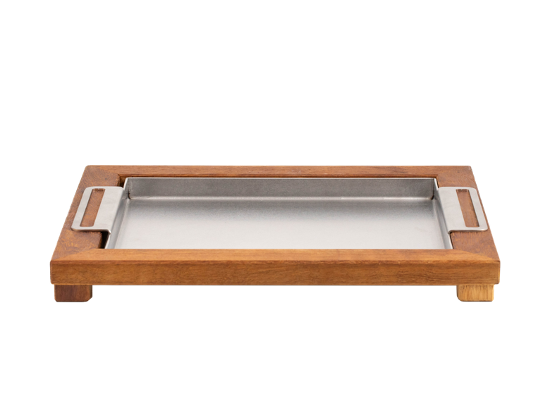 Llauna en Acier Inox avec support en liège