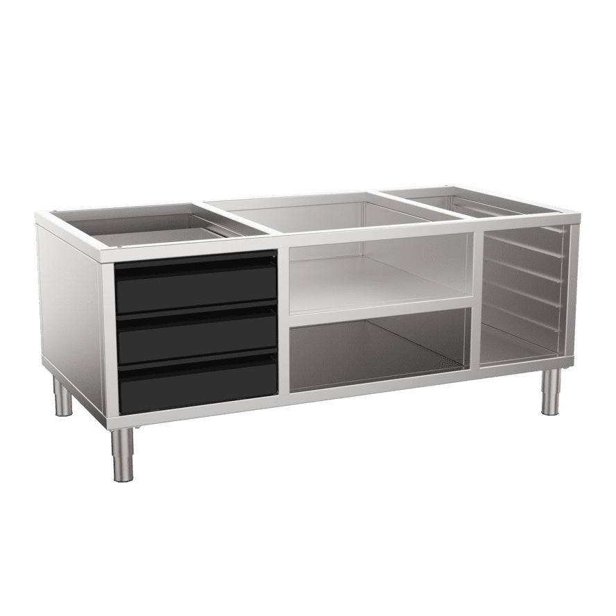 Meuble complet grill ouvert