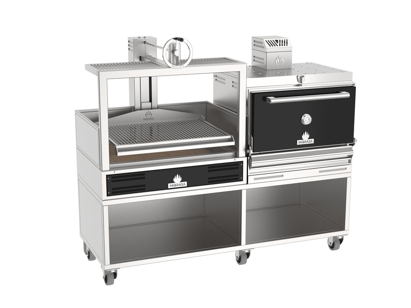 Duo Grill Ouvert Single + Four Compact